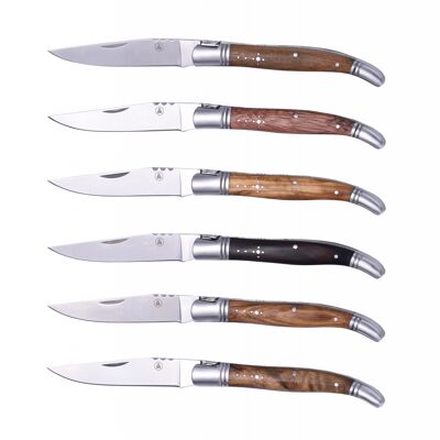 Set of 6 folding knives
