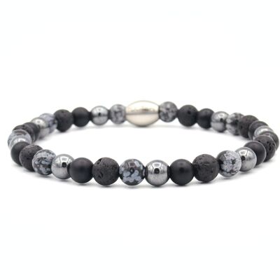 Bracciale Enam mix nero (6mm)