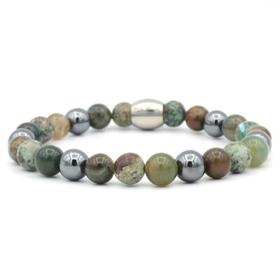 Bracelet Nane mix groen (8mm)