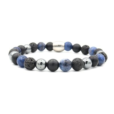 Bracelet Nane mix blue/black (8mm)