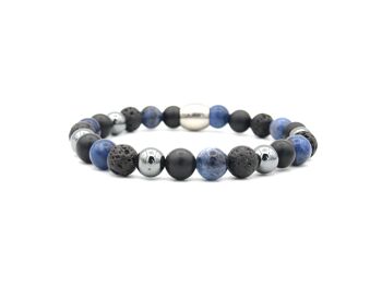 Bracelet Nane mix bleu/noir (8mm) 1