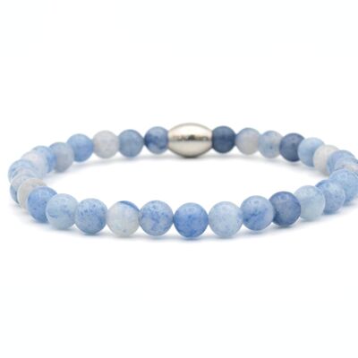 Bracelet Enam blue quartz (6mm)