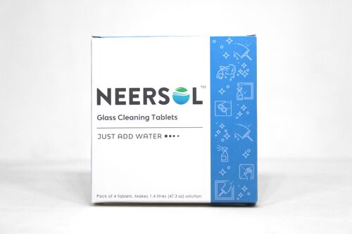Glass cleaning tablets