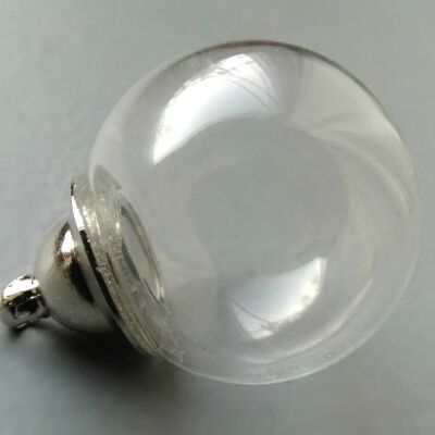 Gioiello commemorativo – ciondolo globo di vetro cavo – 20 mm