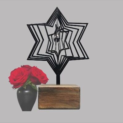Keepsake urn 3D ster incl. glasbol hanger (0,020L) - Een optie kiezen Een optie kiezen