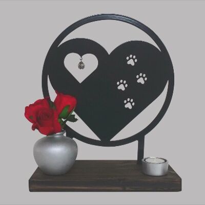 Gedenkbeeld voor huisdieren – voor altijd in ons hart - Antraciet Antraciet/Zwart RAL 7021