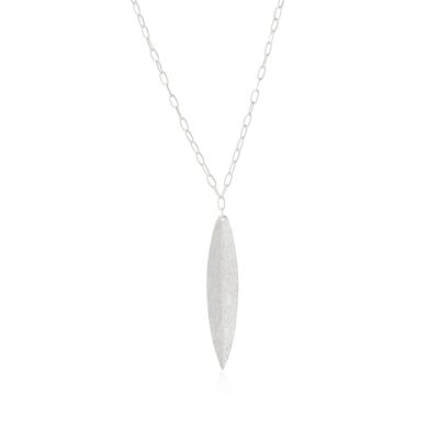 Silver necklace with Nature leaf pendant