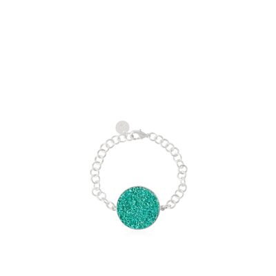 Bracelet Anais en argent avec pierre turquoise