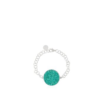 Bracelet Anais en argent avec pierre turquoise 1