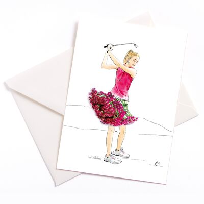 I Went Golfing - Card with Color Core and Envelope | 165