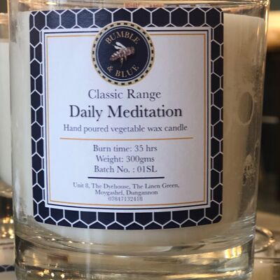 Daily Meditation Candle