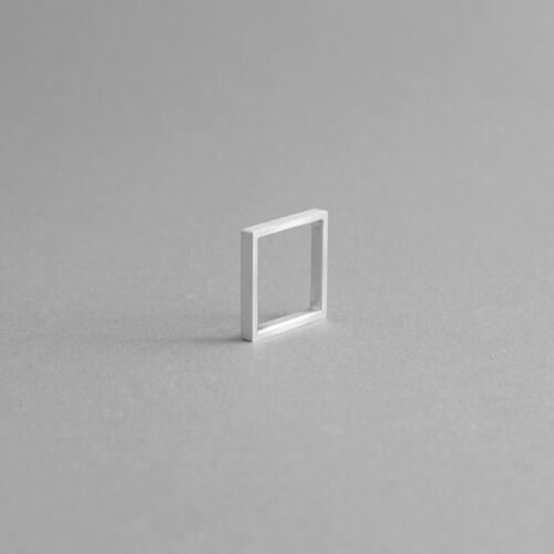 Aluminium Square Rings Mod. 01 - Contemporary and minimal design