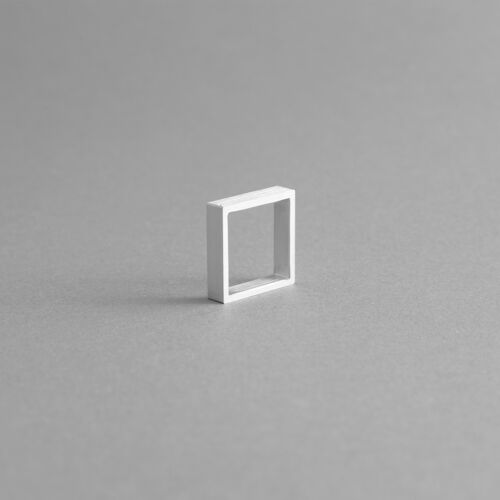 Aluminum Square Rings Mod. 03 - Contemporary and minimal design