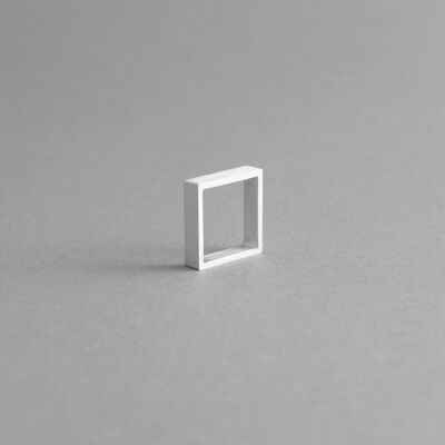 Aluminum Square Rings Mod. 03 - Contemporary and minimal design