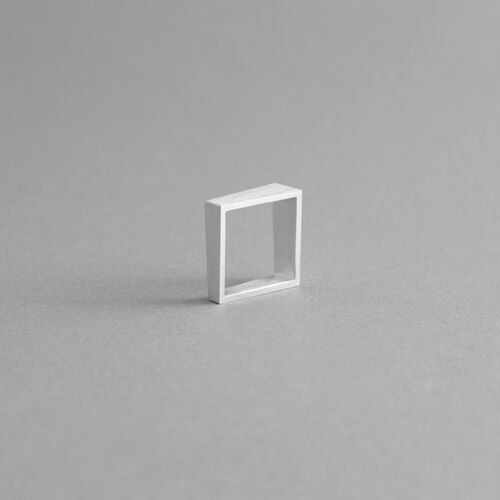 Aluminum Square Rings Mod. 04 - Contemporary and minimal design