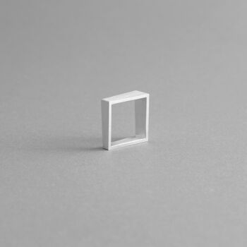 Anneaux Carrés en Aluminium Mod. 04 - Design contemporain et minimaliste 1
