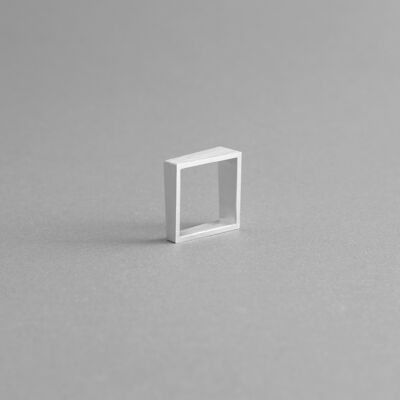 Anneaux Carrés en Aluminium Mod. 04 - Design contemporain et minimaliste