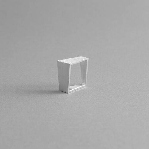 Aluminium Square Rings Mod. 05 - Contemporary and minimal design