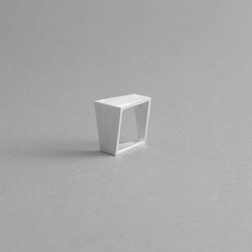 Aluminum Square Rings Mod. 06 - Contemporary and minimal design