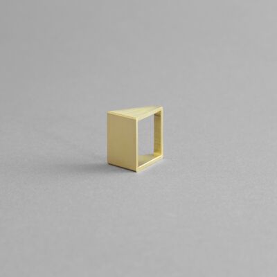 Anneaux Carrés en Laiton Mod. 07 - Design contemporain et minimaliste