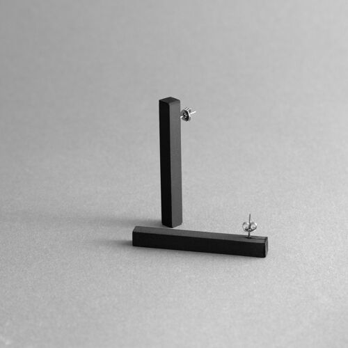 COLUMN Earrings - Contemporary Minimal design, Handmade in Jesmonite