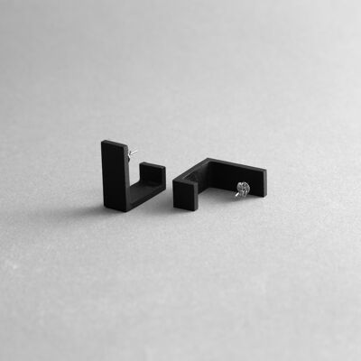 SQUARE Earrings - Contemporary and Unique design, handcrafted of Concrete