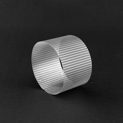 GASOMETRO - Bracciale contemporaneo minimale, realizzato a mano in alluminio