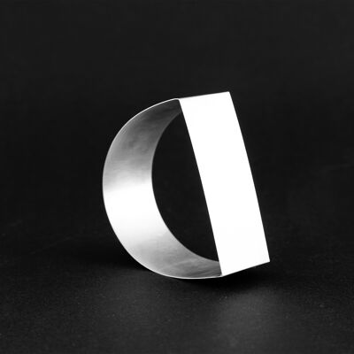 MOON - Pulsera contemporánea y elegante, hecha a mano en Plata 925