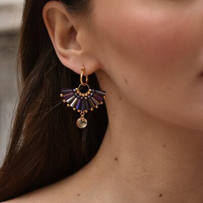 Boucles d'oreilles Pitaya - Violet