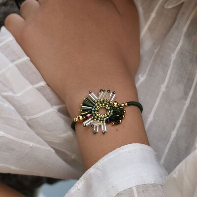 Bracelet Flores - bordeaux