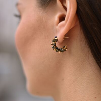 Boucles d'oreilles Aritos - Noir