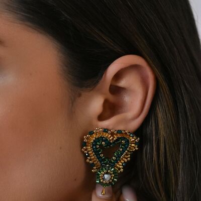 Boucles d'oreilles Morales - Vert