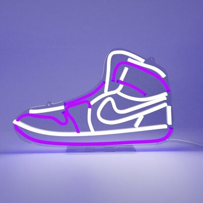 Purple Favourite Sneaker LED Neon Sign - EU Plug