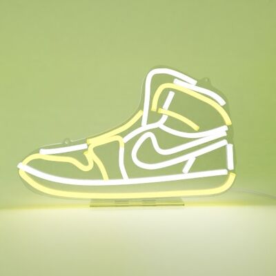 Yellow Favourite Sneaker LED Neon Sign - UK Plug
