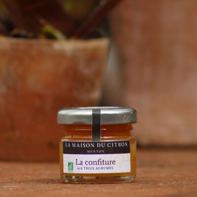 Confiture Bio aux Trois Agrumes 30gr