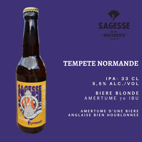 Tempête Normande  BIO 5,5 ° 33cl