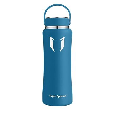 Insulated Stainless Steel Water Bottles, 1000ML / 32OZ - Sea blue