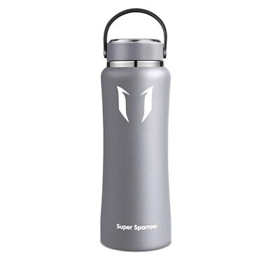 Insulated Stainless Steel Water Bottles, 1000ML / 32OZ - Grey