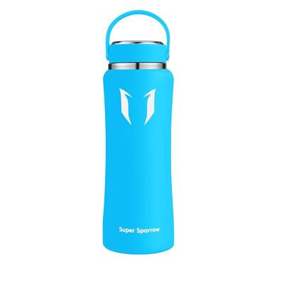 Insulated Stainless Steel Water Bottles, 1000ML / 32OZ - Sky blue