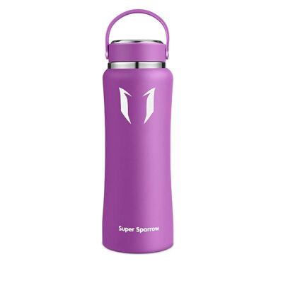 Insulated Stainless Steel Water Bottles, 1000ML / 32OZ - Lilac purple
