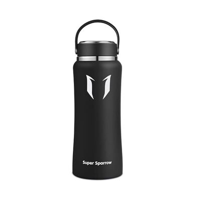 Insulated Stainless Steel Water Bottles, 750ML / 25OZ - Black