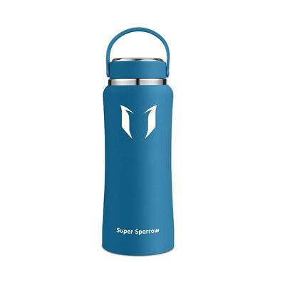 Insulated Stainless Steel Water Bottles, 750ML / 25OZ - Sea blue
