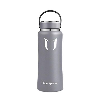 Insulated Stainless Steel Water Bottles, 750ML / 25OZ - Grey