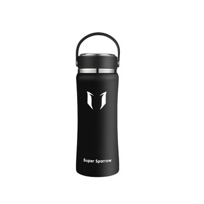 Insulated Stainless Steel Water Bottles, 500ML / 17OZ - Black