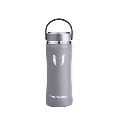 Insulated Stainless Steel Water Bottles, 500ML / 17OZ - Grey