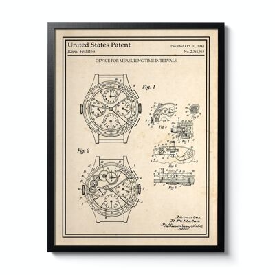 Watch Patent Poster