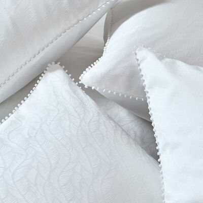 Taie d'Oreiller Alula Blanc 40 x 80 cm 100% Satin de Coton