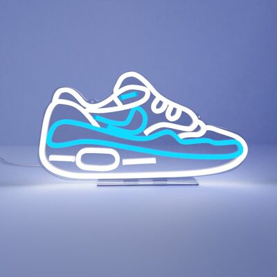 Light Blue Maxed Sneaker LED Neon Sign - EU Plug