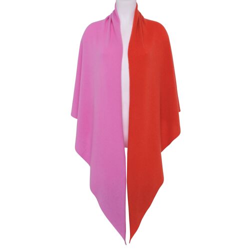 Scarf Cashmere Triangle pink-orange (pink-lipstick)