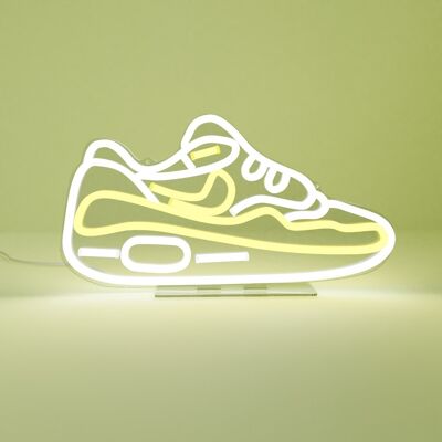 Yellow Maxed Sneaker LED Neon Sign - EU Plug
